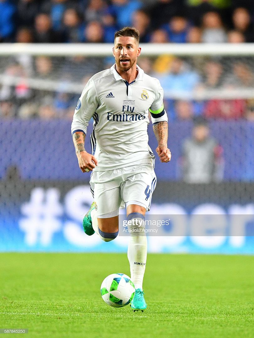 Real Madrid 16/17 #4 SERGIO RAMOS Homekit Nameset Printing